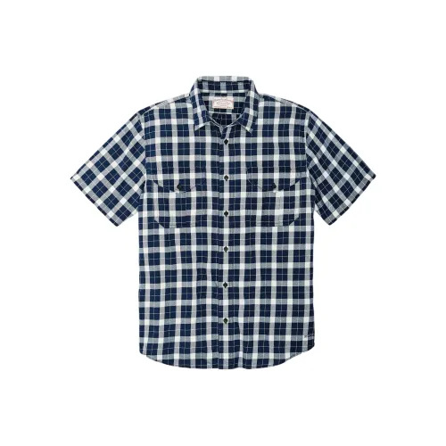 Filson FW24 Рубашка Мужская Индиго Соль Серый