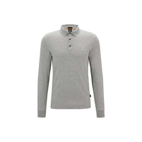 Hugo Boss FW22 Поло Мужское Светло-Серое