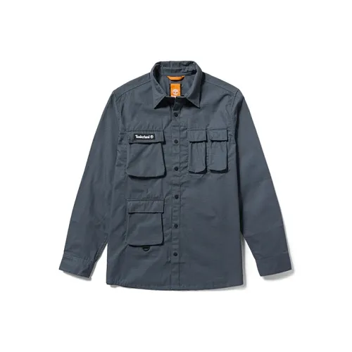 Timberland Рубашка Мужская Скала Синий Зеленый