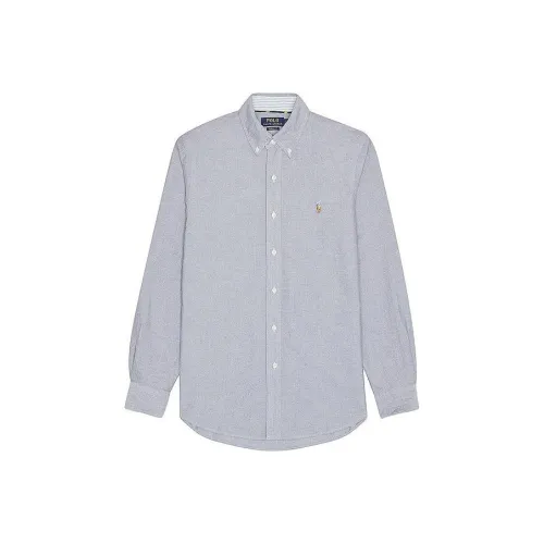 Polo Ralph Lauren Рубашка Мужская Темно-Синяя Серый