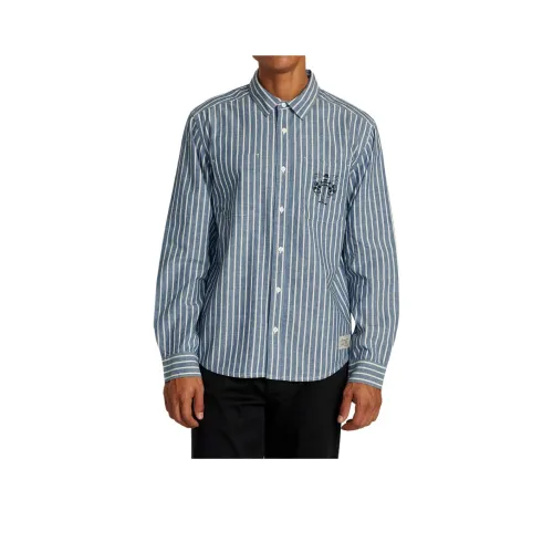 RVCA Blue Мужские Рубашки