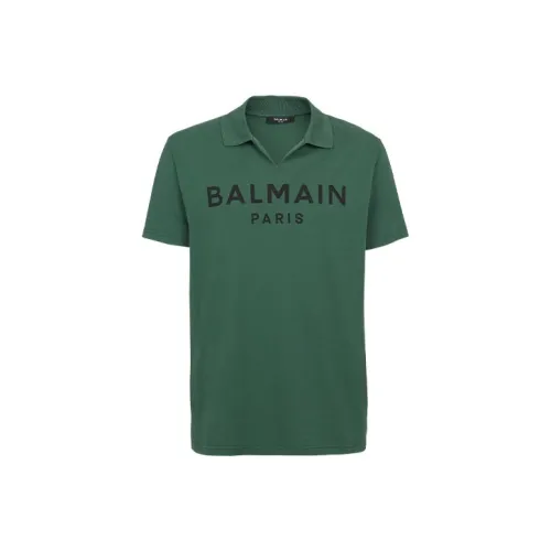 BALMAIN Зеленая Мужская Поло