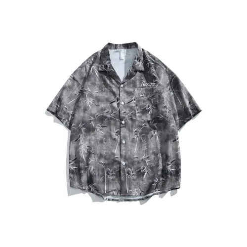 NAXUSTO Рубашка Унисекс Бамбуковый лист Calligraphy