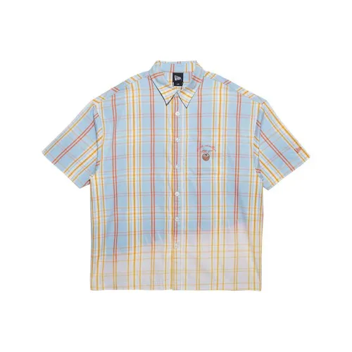 New Era Синий Унисекс Рубашки