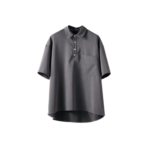 Pin Li Серые Унисекс Рубашки