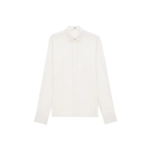 SAINT LAURENT Рубашка Мужская Белая