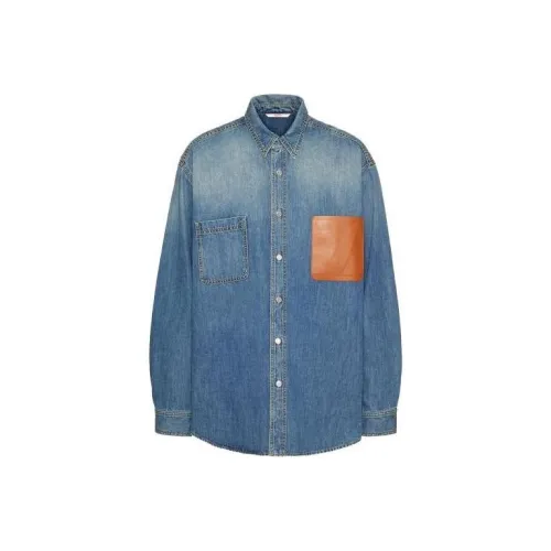 Valentino SS23 Рубашка Мужская Синяя