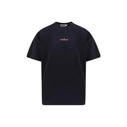 Stone Island SCAN CAMO Collection Черные Мужские T-Рубашки