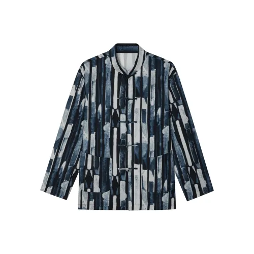 SKARO Рубашка Мужская Ink Синий Полоса