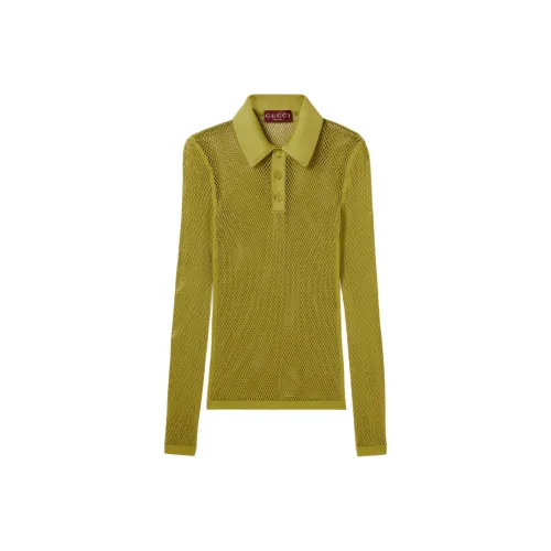 GUCCI SS25 Поло Мужское Фисташково-зеленый