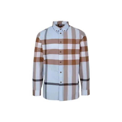 Burberry Рубашка Осенняя Мужская Многоцветная