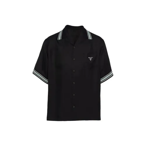 PRADA Мужские Черные Рубашки