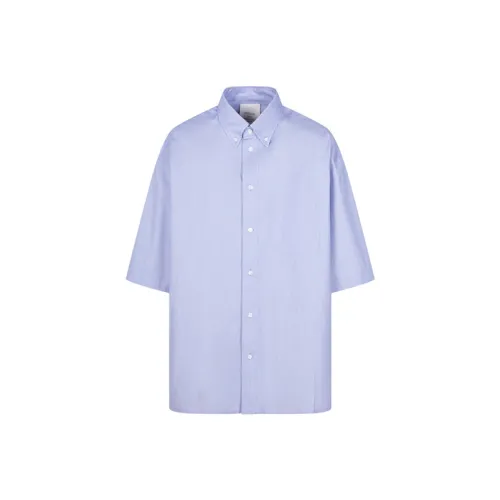 CROQUIS 977 Синий Белый Клетка Мужская Рубашка