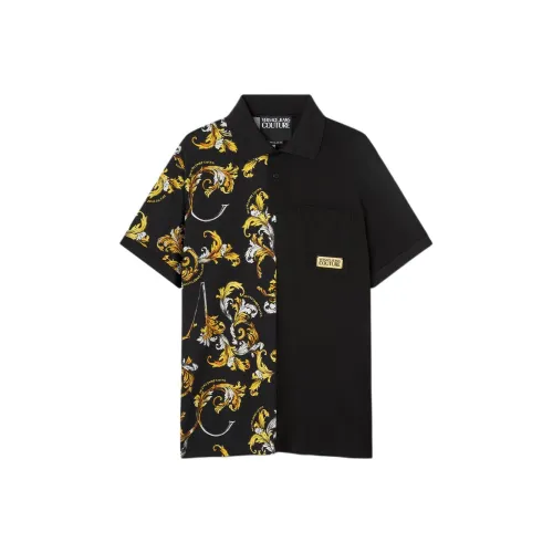 VERSACE FW24 Поло Мужское Черное