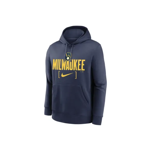 nike Milwaukee Brewers Клуб Slack Толстовка Мужская Морской Синий