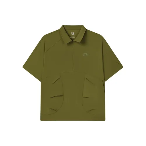 FILA Fitness Series Поло Мужское Темно-армейский Зеленый