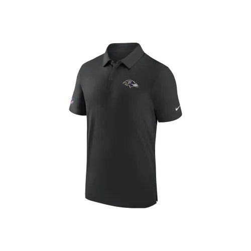 Nike Baltimore Ravens Sideline COACH Nike Dri Fit NFL Polo Мужской Черный