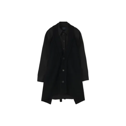 Yohji Yamamoto Черные Мужские Рубашки