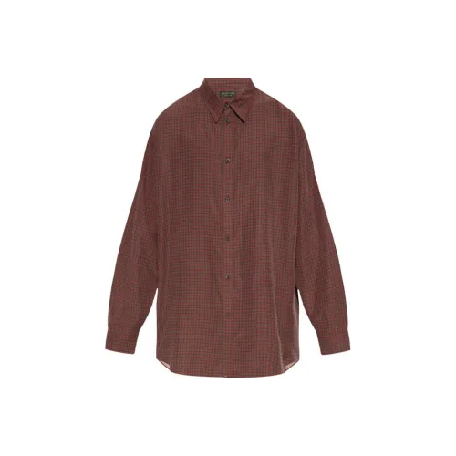 Balenciaga FW24 Рубашка Стандартного Кроя Мужская Красная