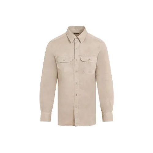 TOM FORD Бежевые Мужские Рубашки