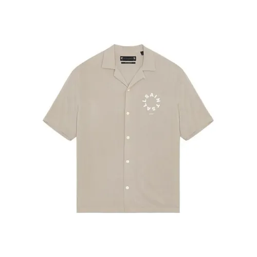 ALLSAINTS Рубашка Мужская Светлый Умбра