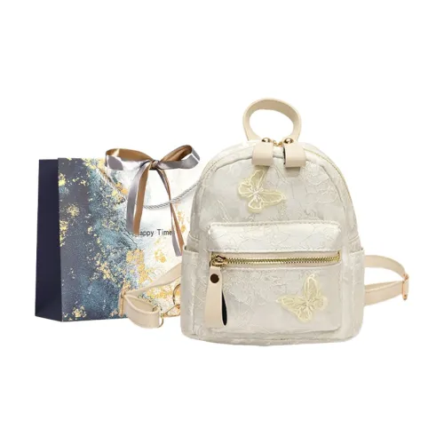 Iman's House ПУ (полиуретан) Рюкзак Женский Белый Синий Розовый