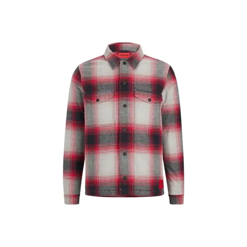 Hugo Boss Red Men's Shirts Hugo Boss Красные Мужские Рубашки