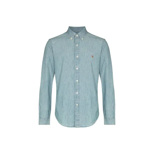 Polo Ralph Lauren SS22 Рубашка Мужская Синяя