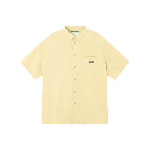 TIKIMOMOKA Однотонная рубашка лето унисекс