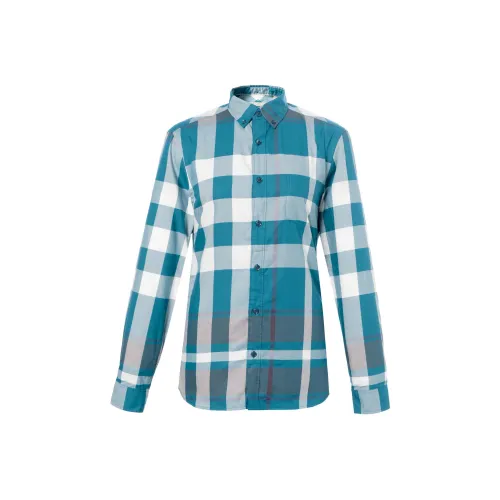 Burberry Зеленые Мужские Рубашки
