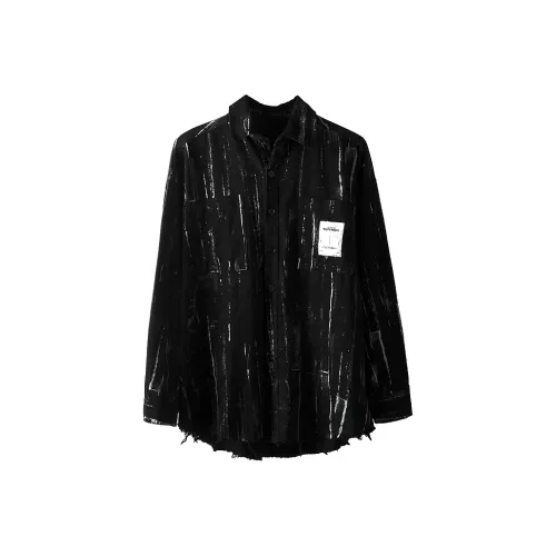 RAYSHOW Мужские черные рубашки