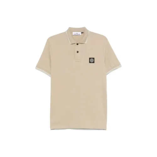 Stone Island Светло-янтарный Мужской Поло