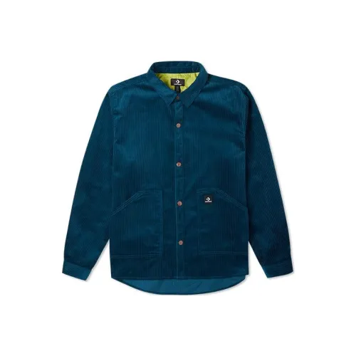 Конверс Синий Мужская Рубашка