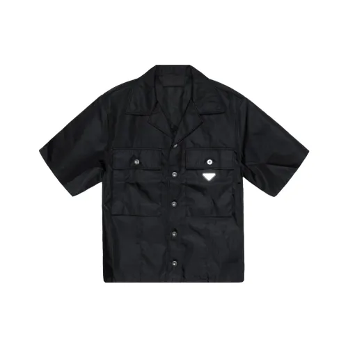 PRADA Мужские Черные Рубашки