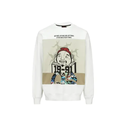 EVISU Экрю Мужские Свитшоты