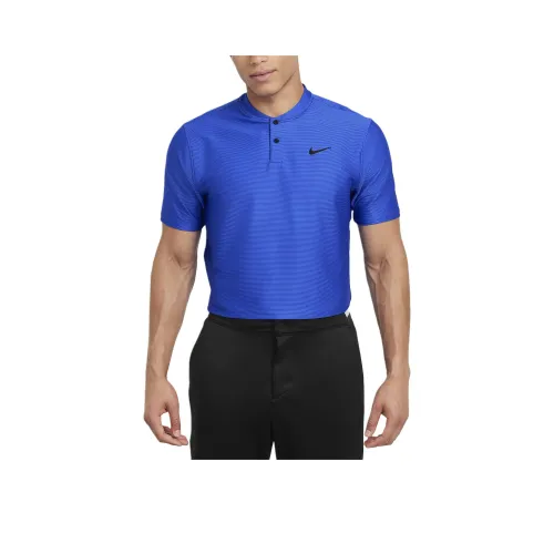 nike Dri Fit Tour Polo Мужской Королевский Серый Черный