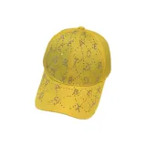 Желтый ABCDECD украшенный стразами