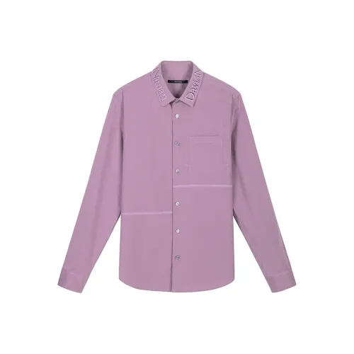 DAVID NAMAN Фиолетовые Унисекс Рубашки