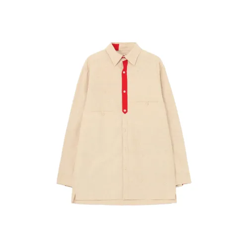 Yohji Yamamoto Айвори Мужские Рубашки