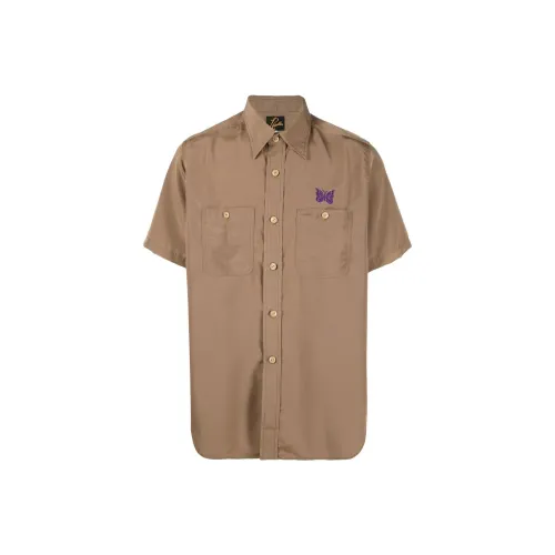 Needles Collaboration Коричневые Мужские Рубашки