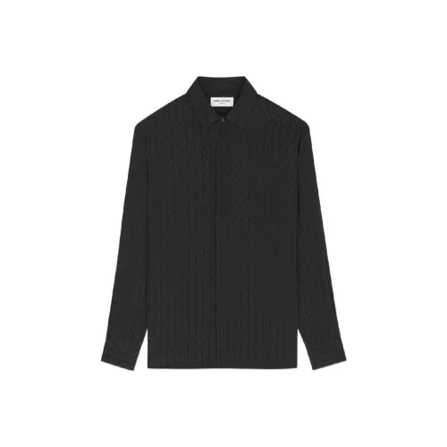 SAINT LAURENT Мужские Черные Рубашки
