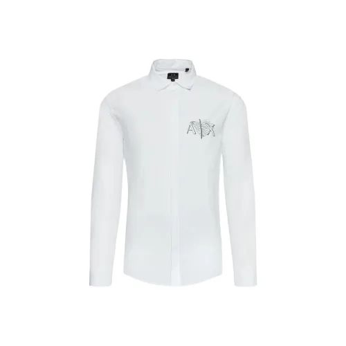 ARMANI EXCHANGE Белые Мужские Рубашки