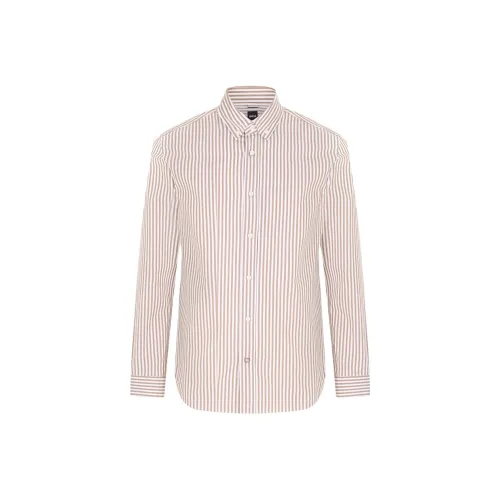 Hugo Boss Бежевые Мужские Рубашки