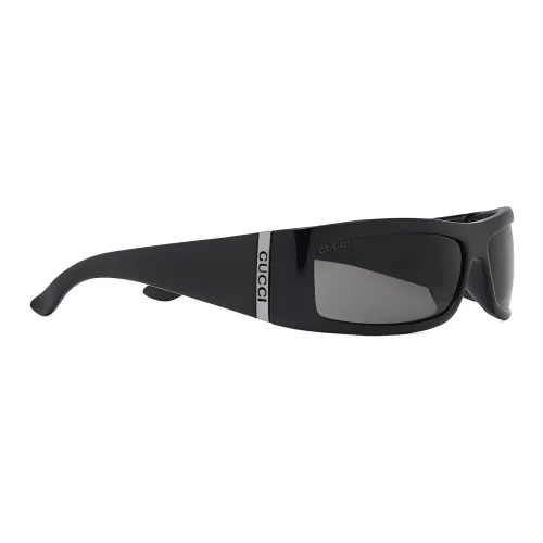 GUCCI Воздействие Литья Нерегулярная Форма Солнцезащитные Очки Мужские Черные