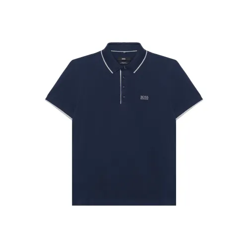 Hugo Boss Темно-синие Мужские Поло