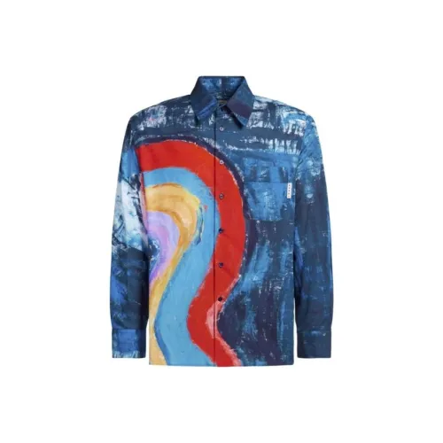 MARNI Синий Мужские Рубашки