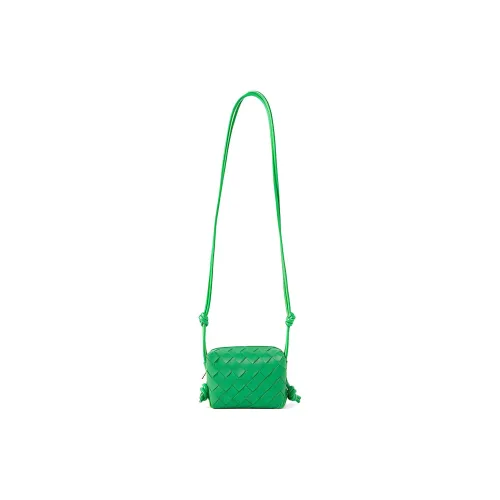 Bottega Veneta Loop Sheepskin Camera Bag Storage Pouch Handheld Shoulder Bag Women's Green Bottega Veneta Loop Овчина Camera Сумка Мешок для хранения Ручная Сумка на плечо Женская Зеленая