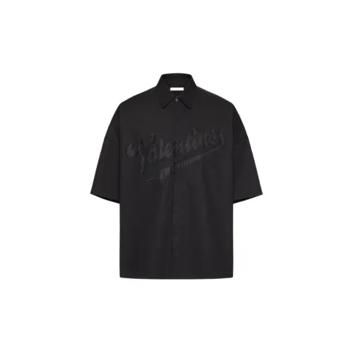 Valentino Surfaces Spring 2023 Men Черные Мужские Рубашки