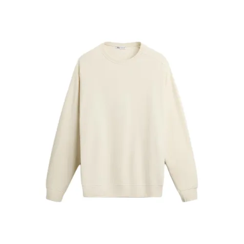 ZARA Белый Мужской Свитшот
