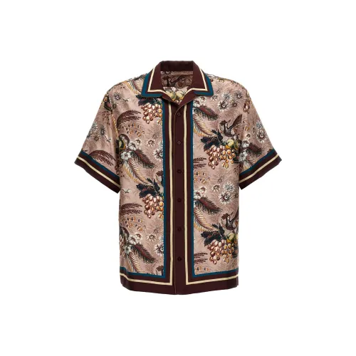 ETRO Коричневые Мужские Рубашки